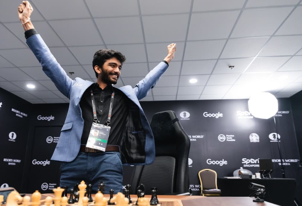 Hindistonlik Gukesh Dommaraju shaxmat tarixidagi eng yosh jahon chempioni bo‘ldi