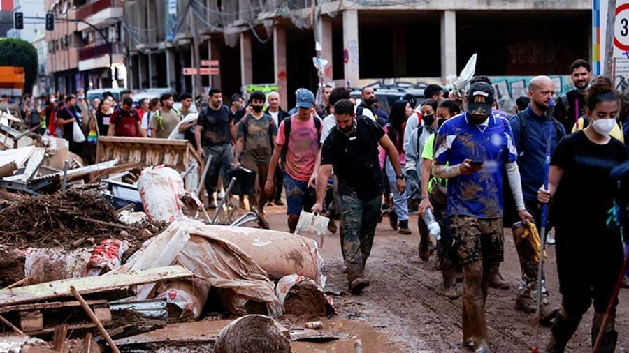 Ispaniyadagi suv toshqini: 89 kishi bedarak yo‘qolgan deb hisoblanyapti