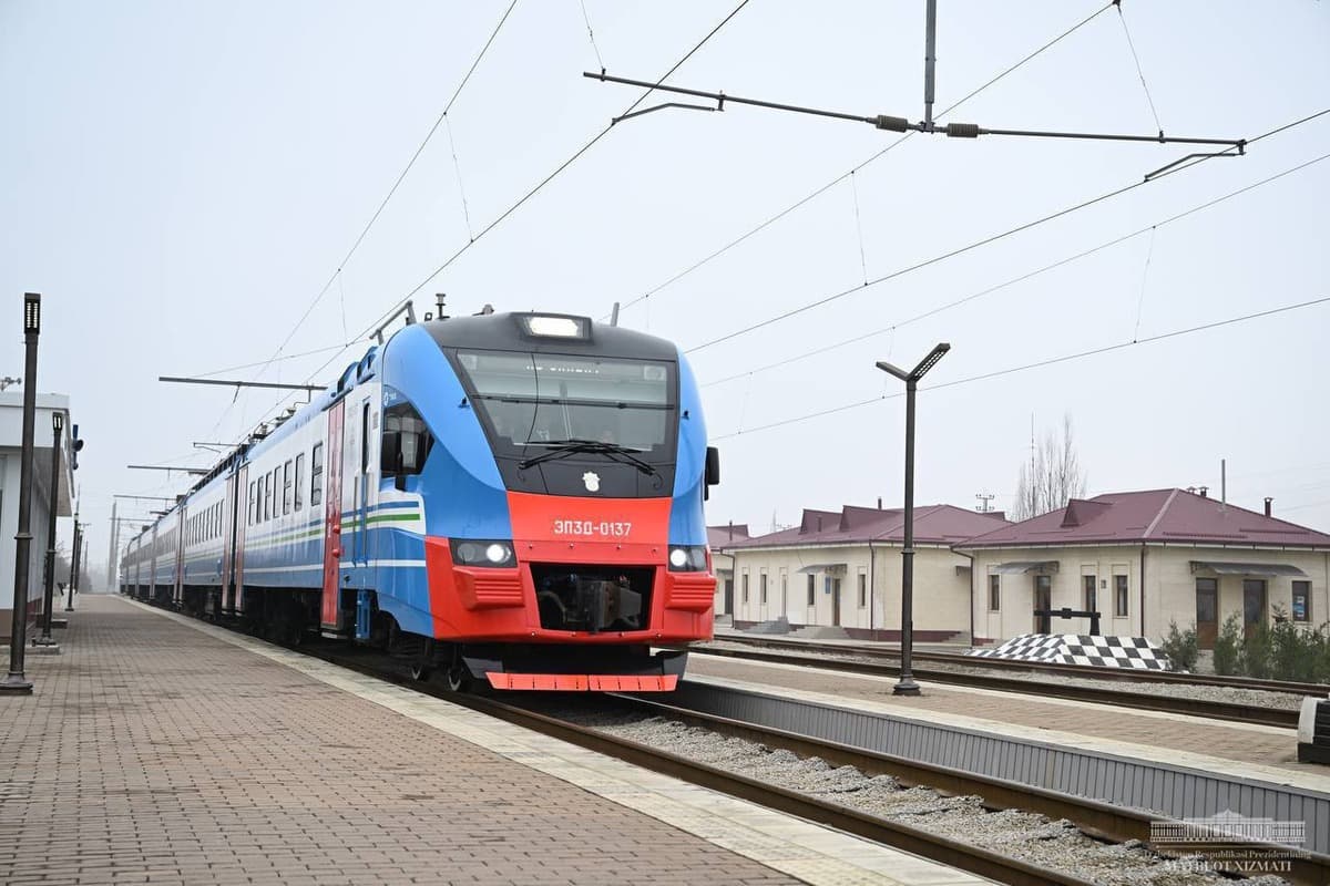 Toshkent - Xo‘jakent elektropoyezdi endi Janubiy vokzaldan harakatlanadi
