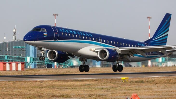 Azerbaijan Airlines Bokudan Grozniy va Mahachqal’aga uchadigan reyslarini to‘xtatdi