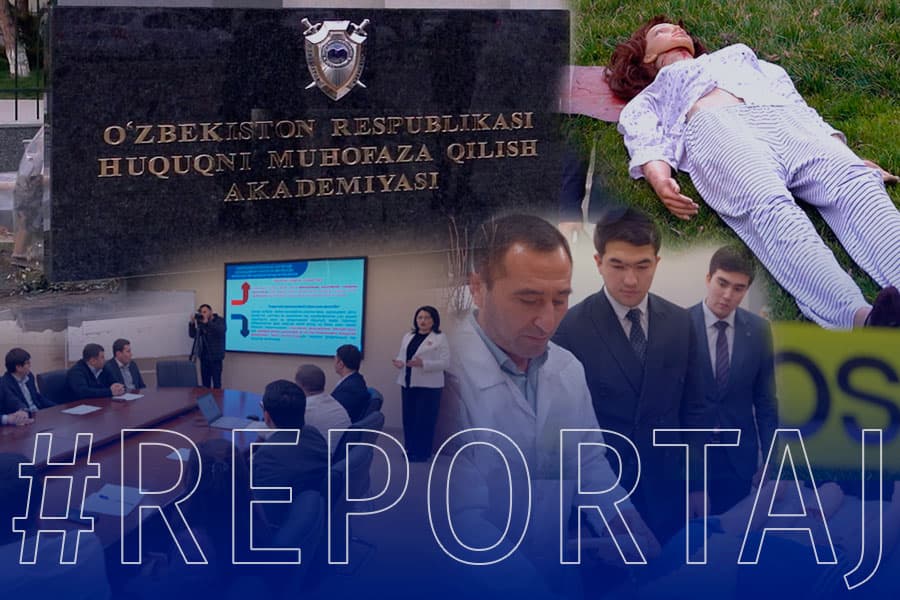 Pichoqlangan erkak va bo‘g‘ib o‘ldirilgan ayol. Huquqni muhofaza qilish akademiyasida nimalarni uchratish mumkin?