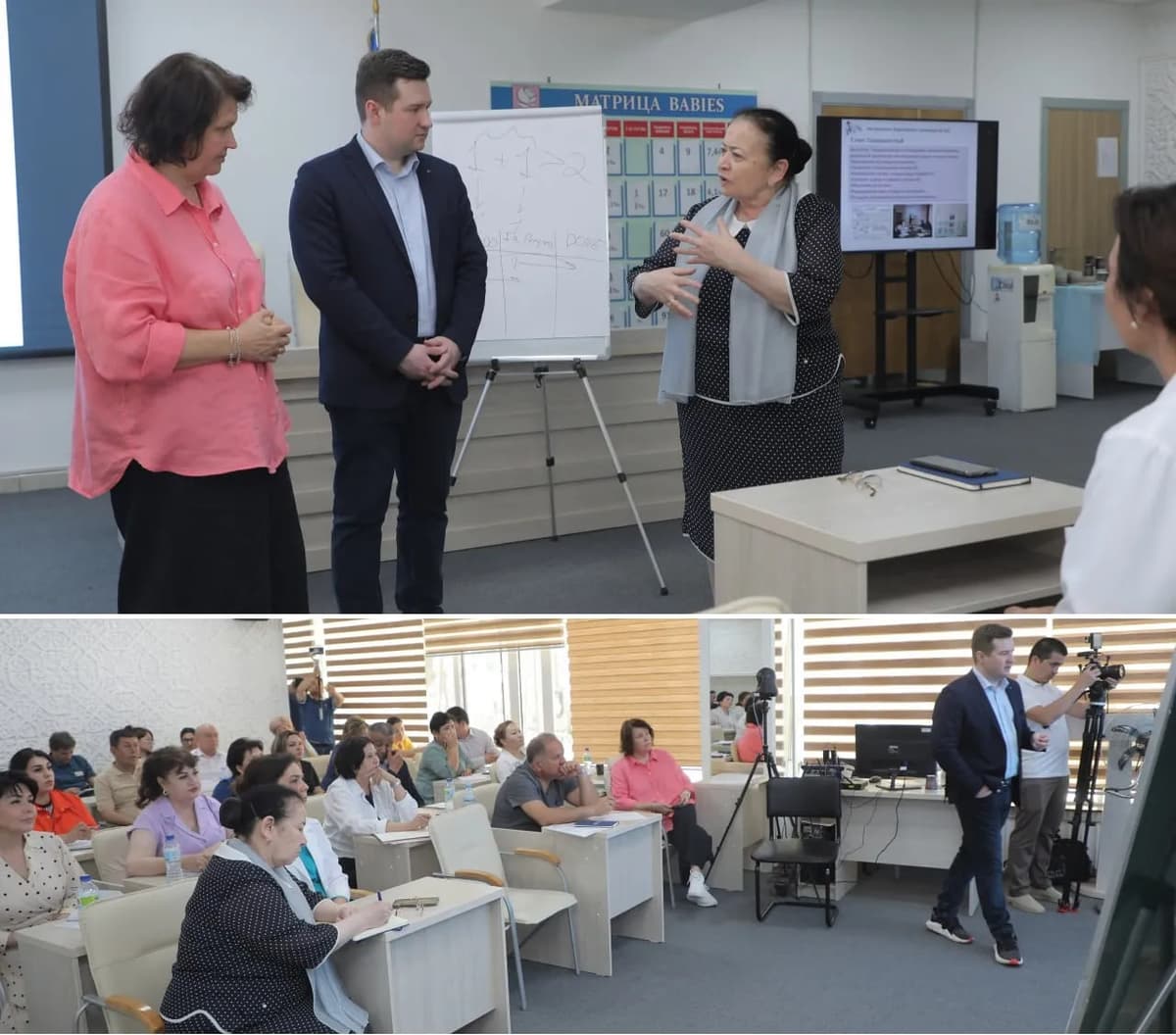Modern management in healthcare being taught to managers of maternal and child health system