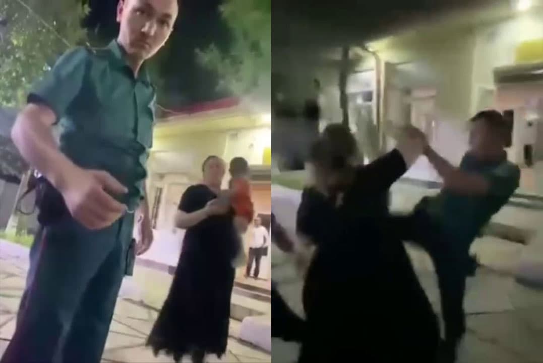 Samarqandda homilador ayolga qo‘l ko‘targan IIB xodimi ishdan bo‘shatildi