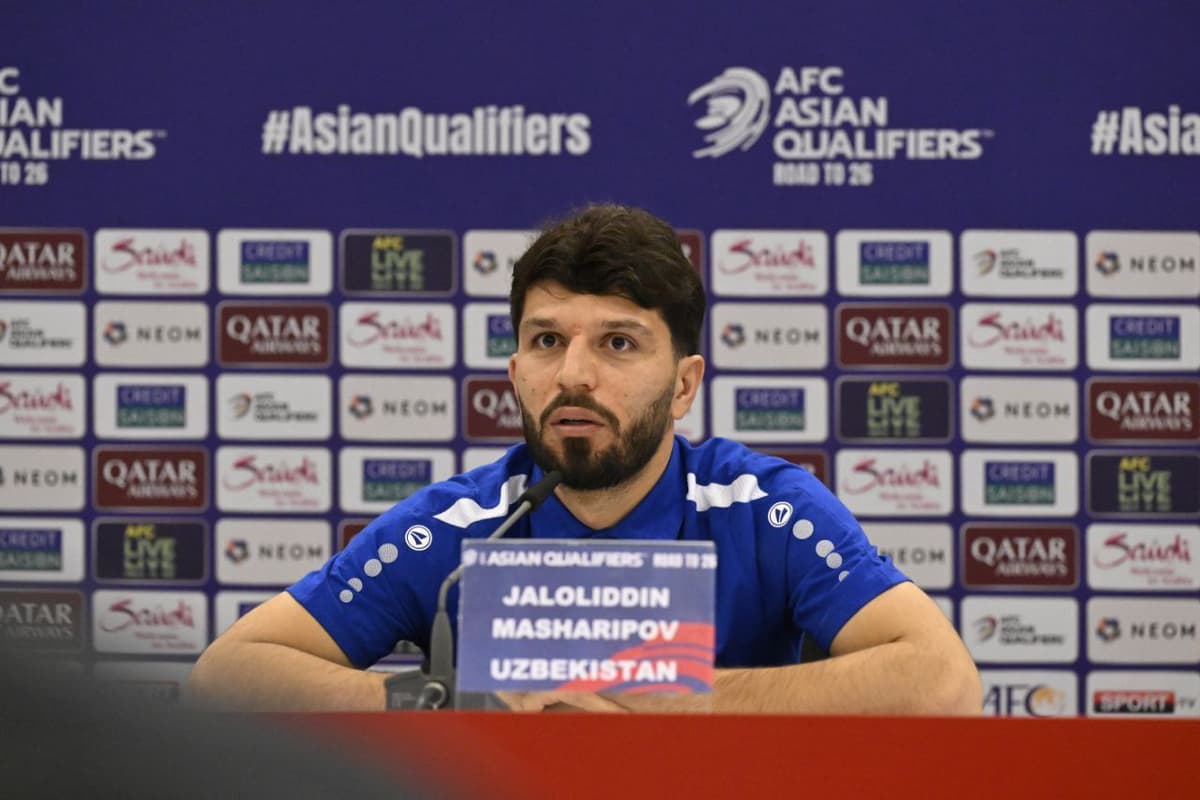 Masharipov: «Erondan kuchlimiz. Raqibning zaif tomonlari haqida esa gapirmayman, chunki bu yerda eronlik jurnalistlar ham o‘tiribdi»