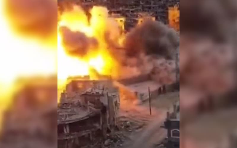Isroil harbiylari Rafahdagi asosiy suv rezervuarini portlatib yubordi