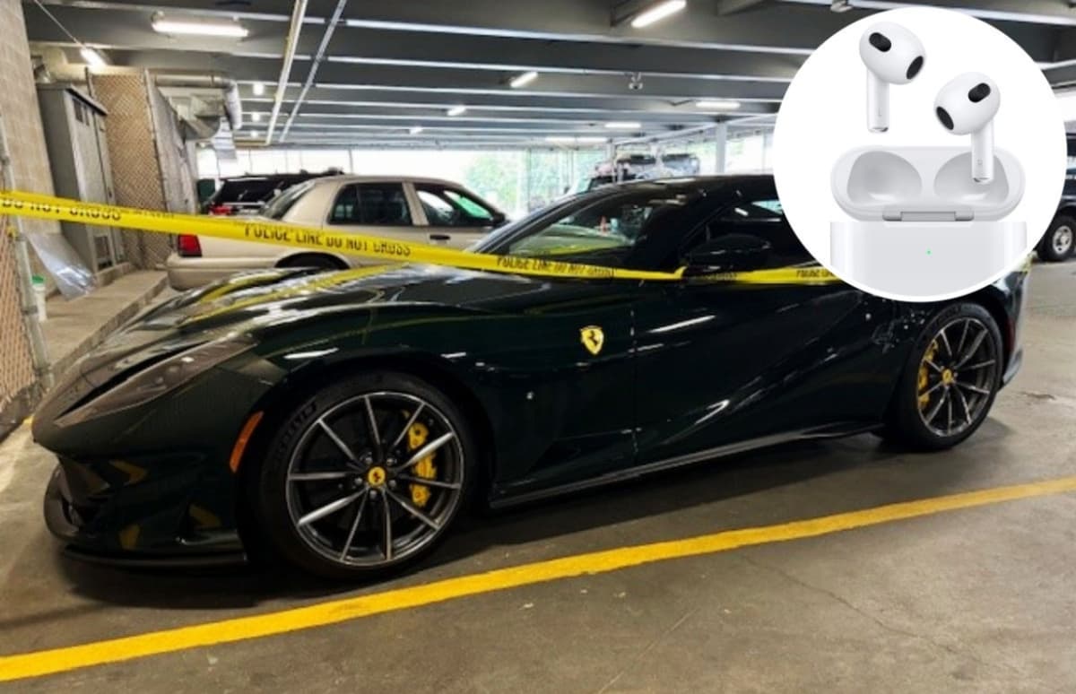 AQShda AirPods quloqchinlari o‘g‘irlangan Ferrari’ni topishga yordam berdi