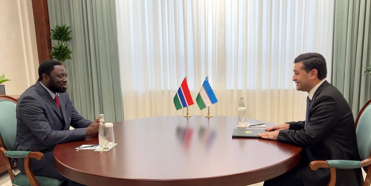 O‘zbekiston va Gambiya o‘zaro munosabatlarni rivojlantirishni rejalashtiryapti