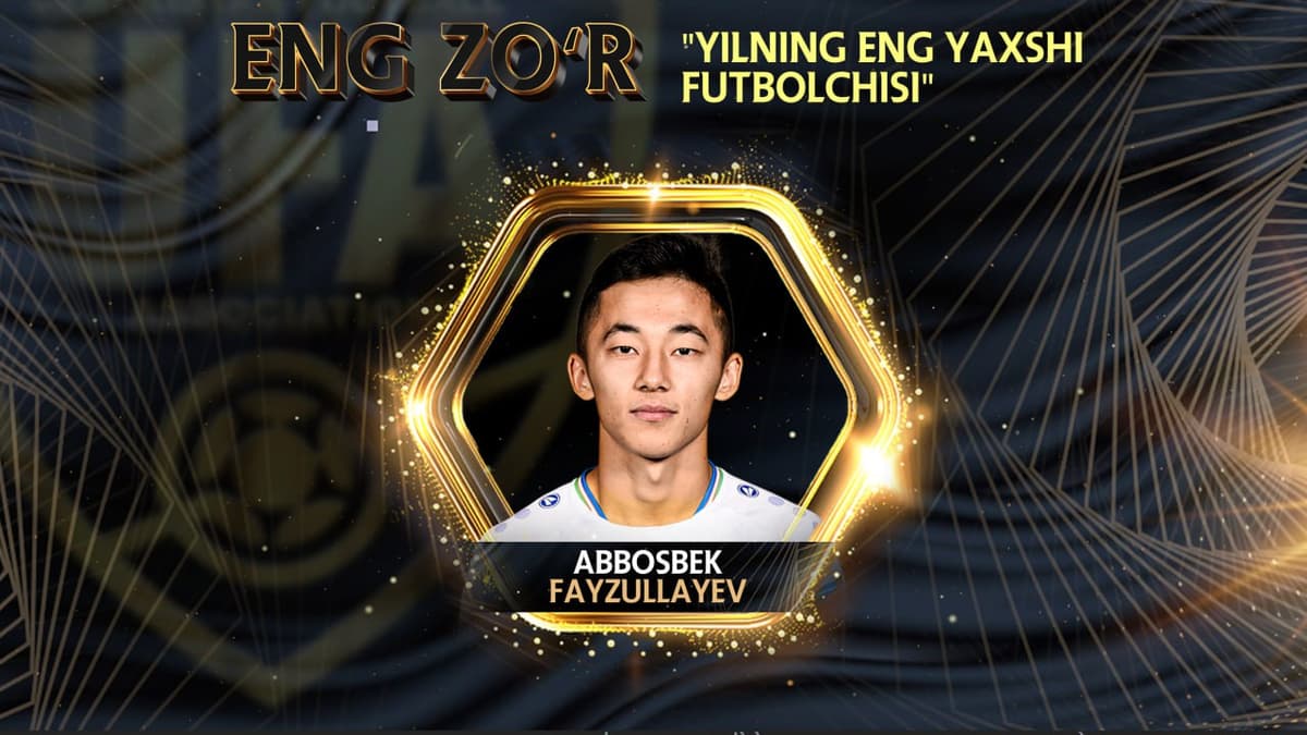 Fayzullayev – O‘zbekistonning 2023 yildagi eng yaxshi futbolchisi. O‘FA yil laureatlarini e’lon qildi