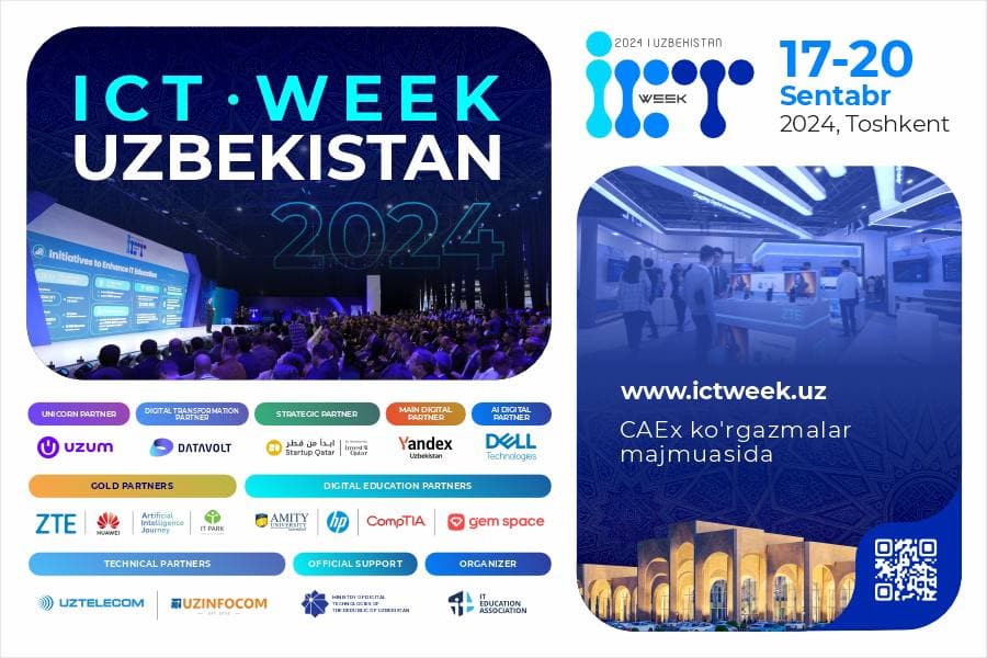 ICTWEEK UZBEKISTAN 2024 haftaligi mehmonlarini qanday qiziqarli voqealar kutmoqda?