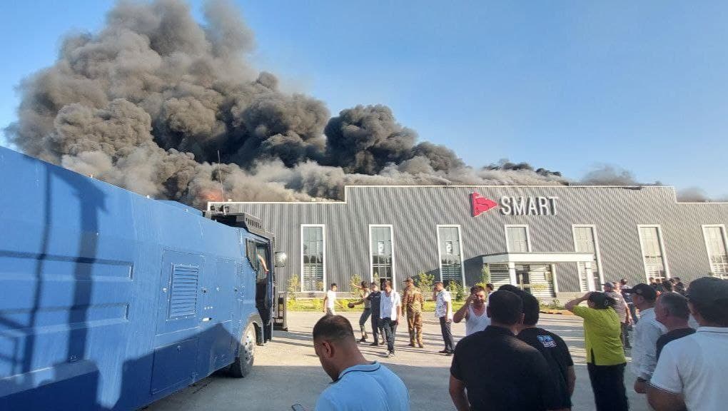 Qarshi aeroporti yaqinida yong‘in sodir bo‘ldi