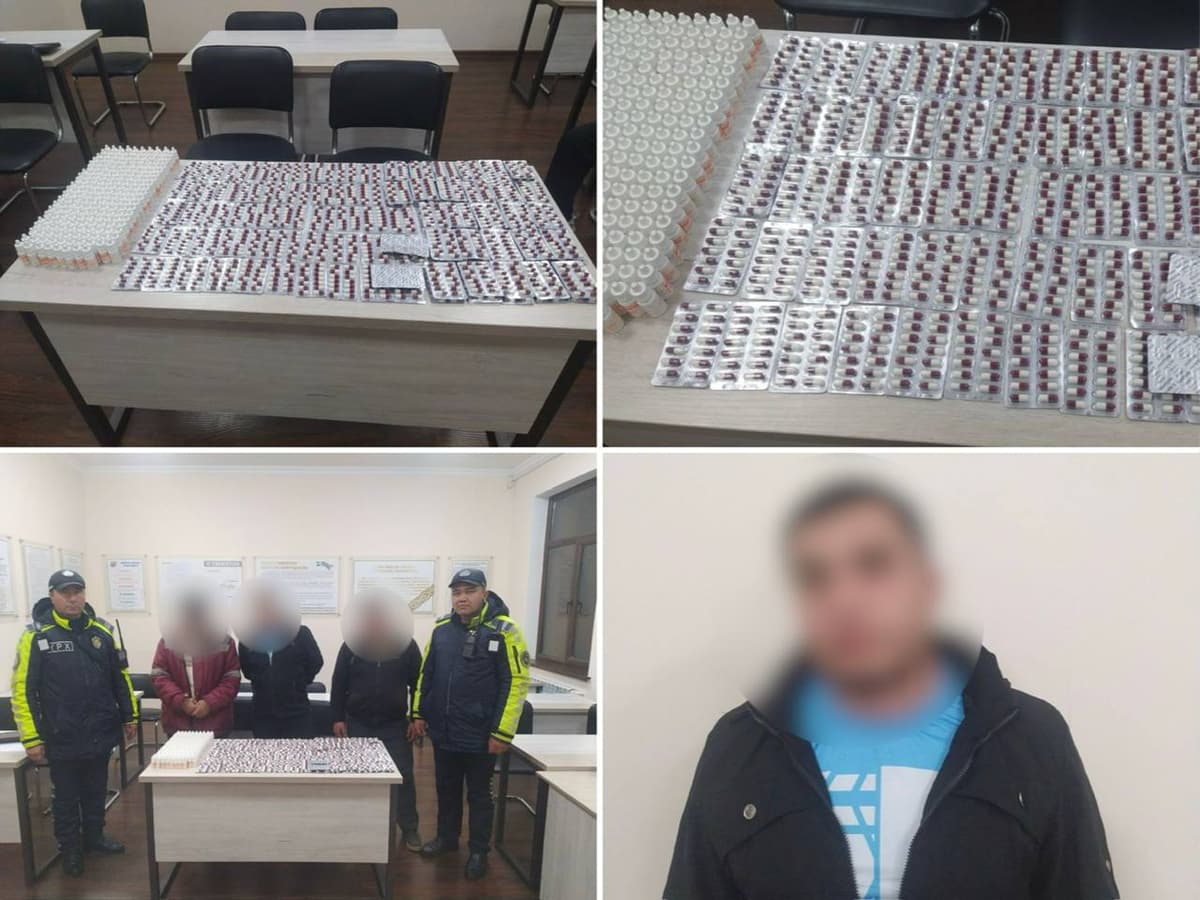 Qamchiq dovonida to‘xtatilgan mashinadan ko‘p miqdorda psixotrop dori vositalari topildi