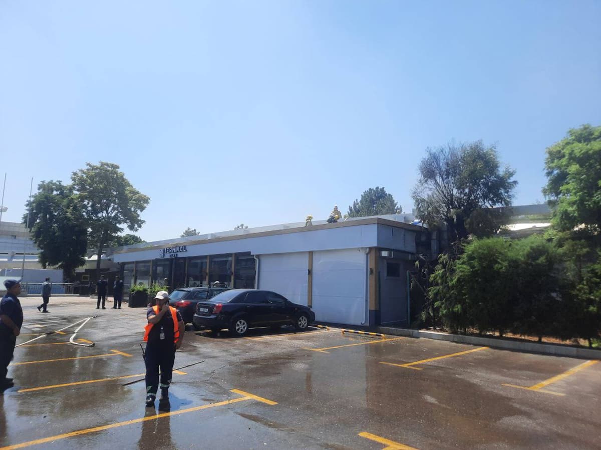 Toshkent xalqaro aeroportining uchib ketish zali yonida yong‘in yuz berdi