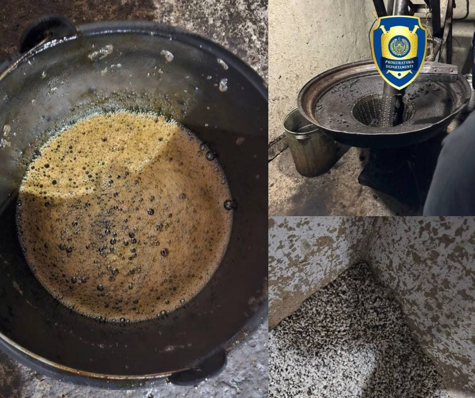 Uch hududda iste’molga yaroqsiz yog‘ mahsulotlari ishlab chiqarayotgan sexlar aniqlandi