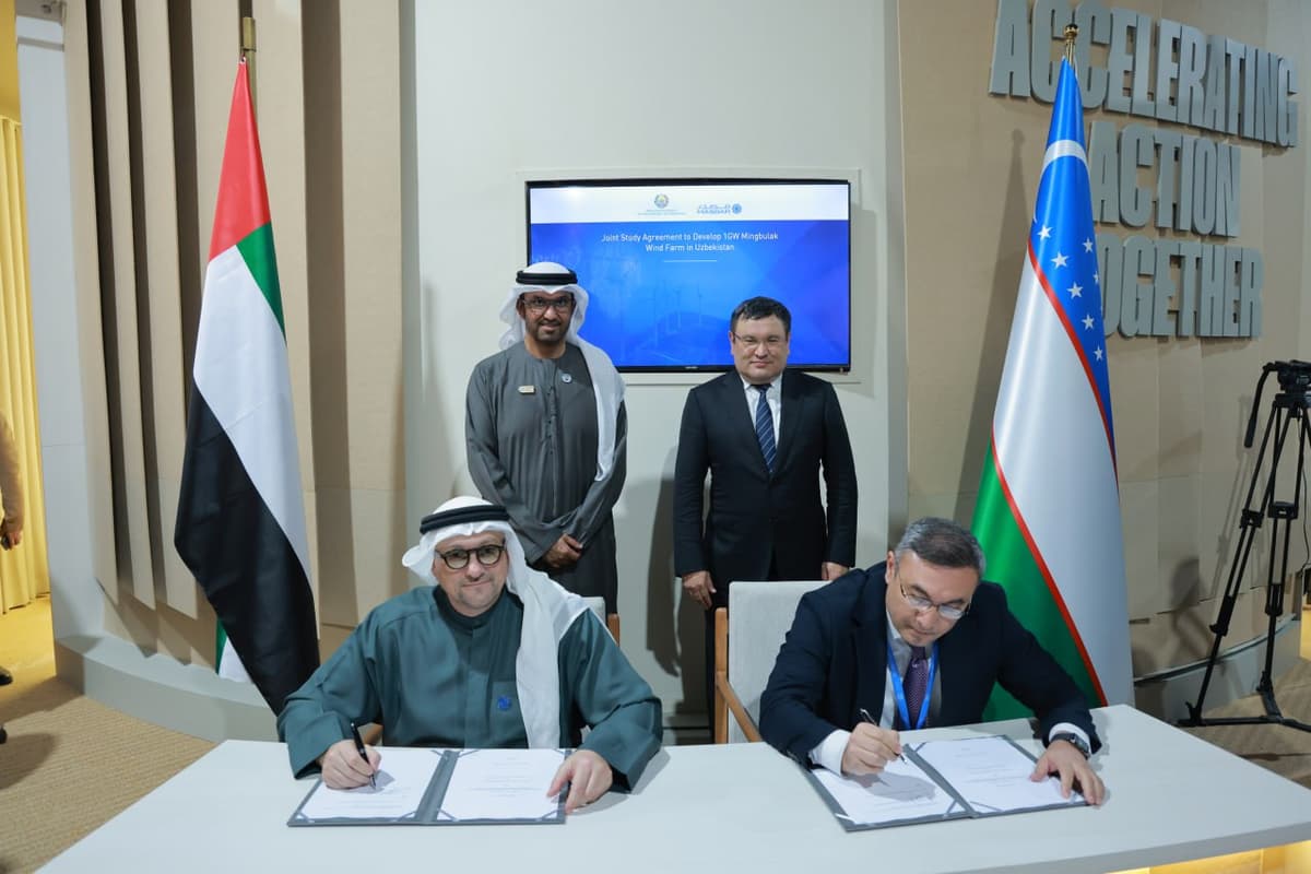 Masdar O‘zbekistonda yana bir shamol elektr stansiyasi quradi