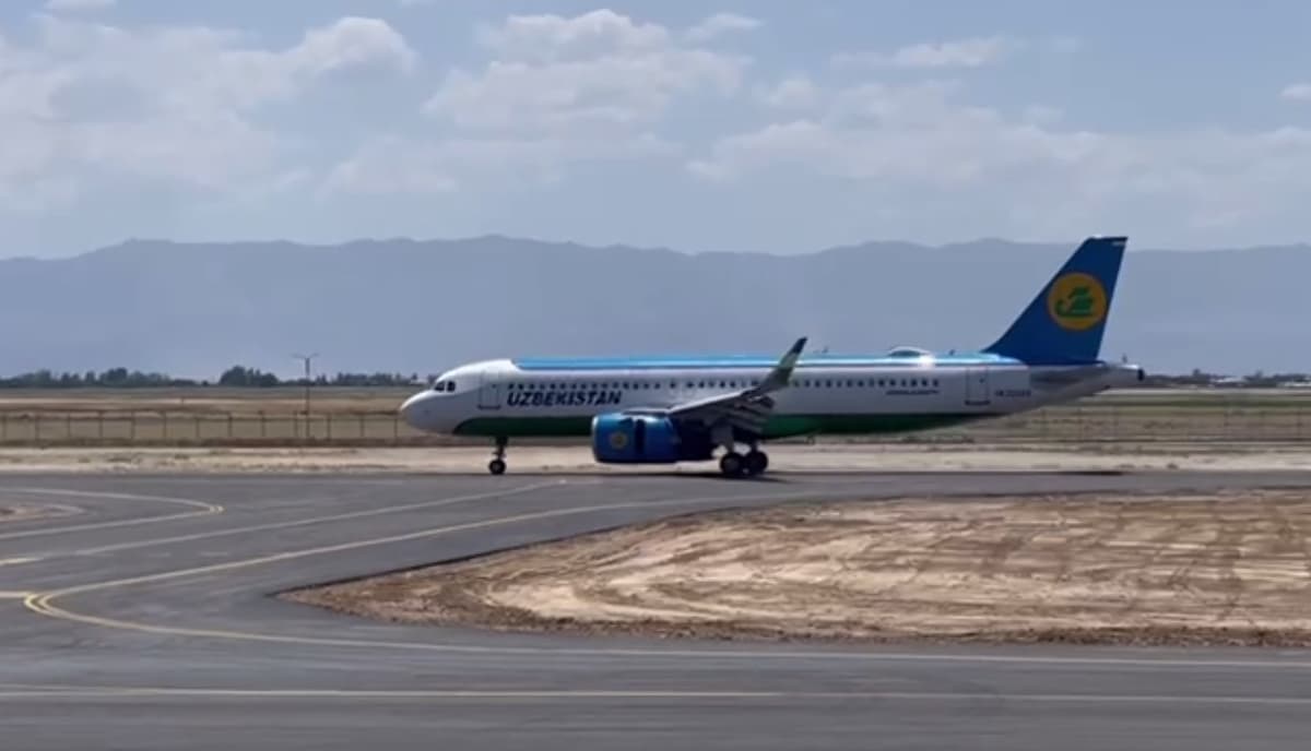 Zomin aeroportiga yirik samolyotda sinov parvozi amalga oshirildi