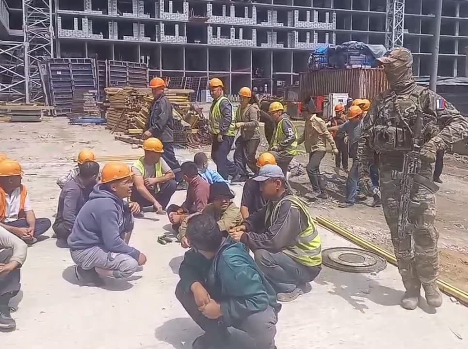 Voronejda xavfsizlik kuchlari 45 nafar o‘zbekistonlik mehnat migrantini ushladi