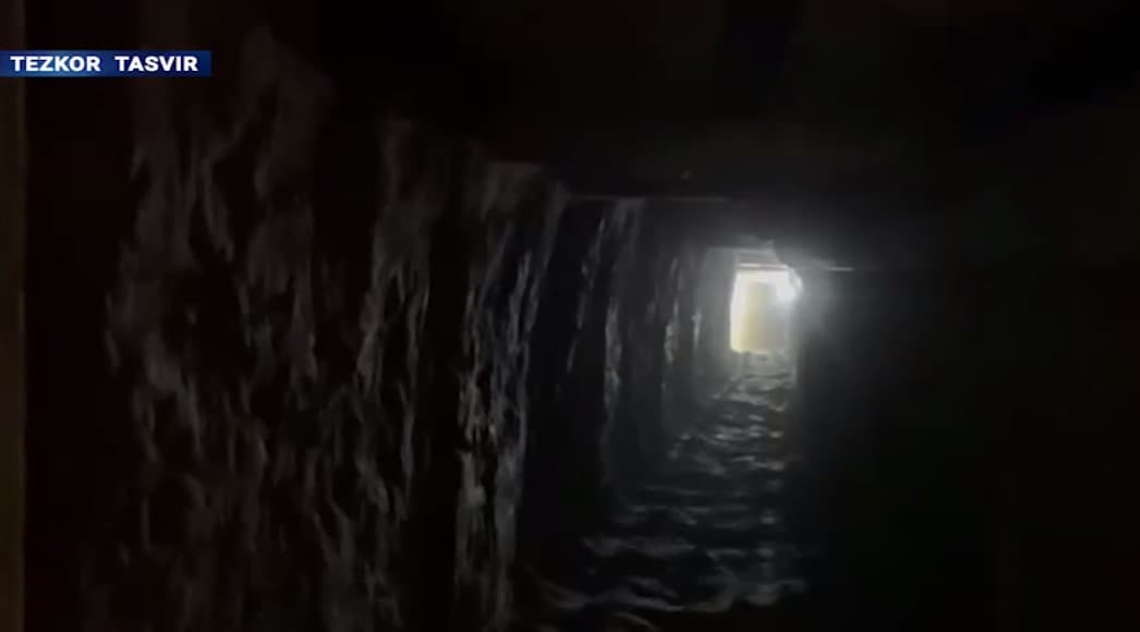 Toshkent viloyatining Qozog‘iston bilan chegara hududida 310 metrli noqonuniy tunnel aniqlandi