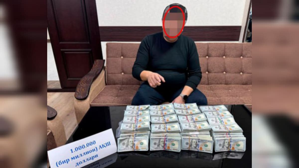 Chirchiq shahri hokimi o‘rinbosari 1 mln dollar bilan ushlandi