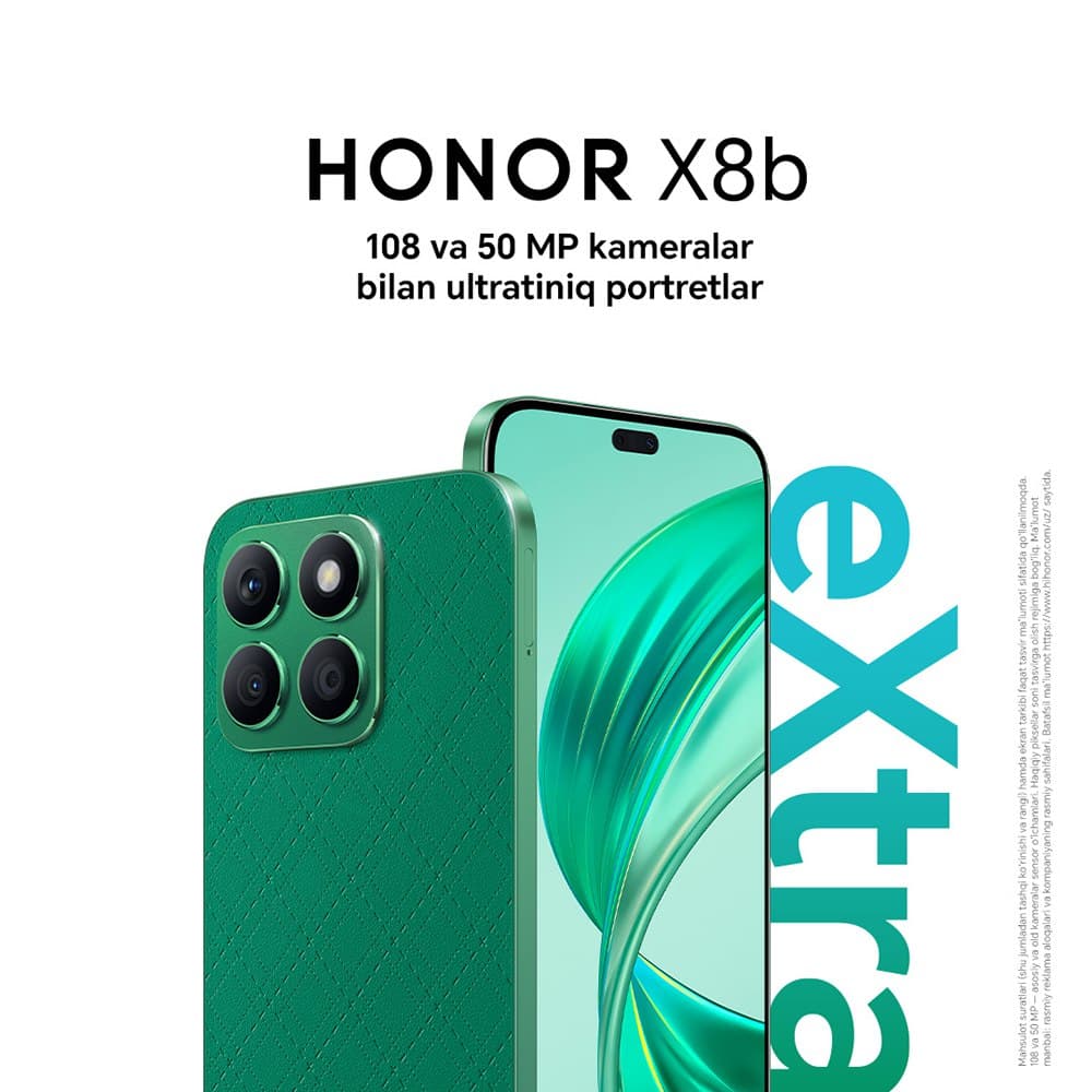 HONOR kompaniyasi yangi HONOR X8b smartfonini taqdim etadi