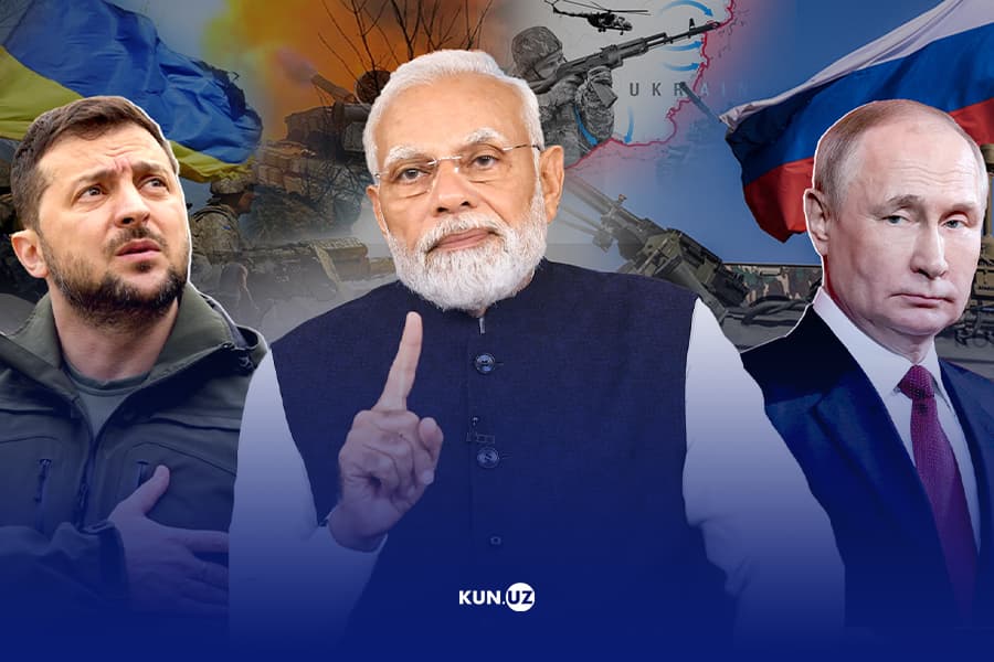 Putinning “qadrdon do‘sti” Kiyevda. Modi va Zelenskiy uchrashuvi qanday o‘tdi?