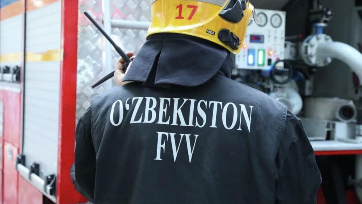 В Ташкентском районе в производственном цеху произошел пожар