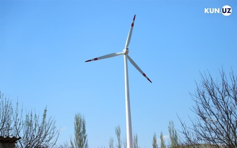 O‘zbekistonning ikki viloyatida umumiy quvvati 500 MW bo‘lgan shamol elektr stansiyalari quriladi