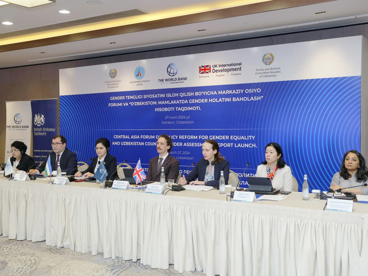 O‘zbekiston iqtisodiyotidagi gender tenglik 700 ming odamni kambag‘allikdan olib chiqishi mumkin - Jahon banki