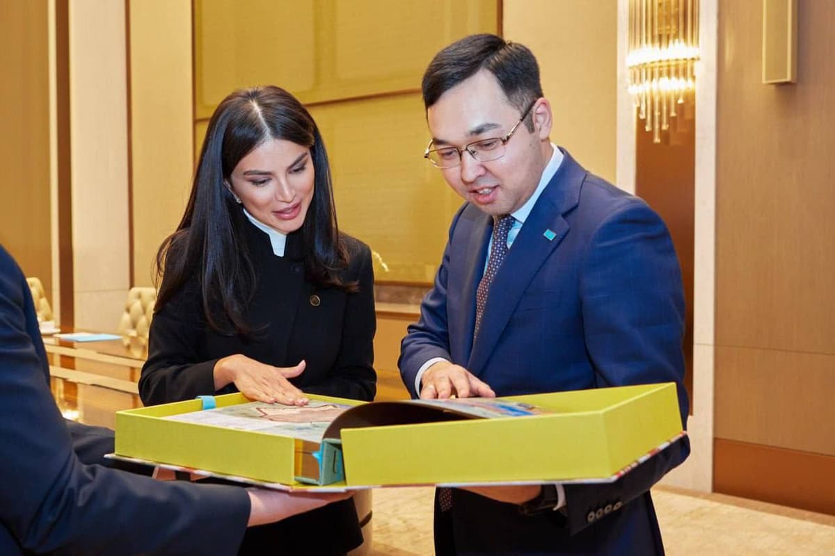 Saida Mirziyoyeva Qozog‘iston prezidenti yordamchisi bilan jadidlar ijodi bo‘yicha fikr almashdi