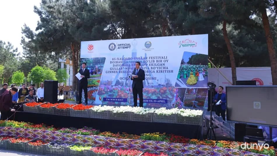 Namangan bir oy davomida eng ko‘p gul ekish bo‘yicha rekord o‘rnatmoqchi