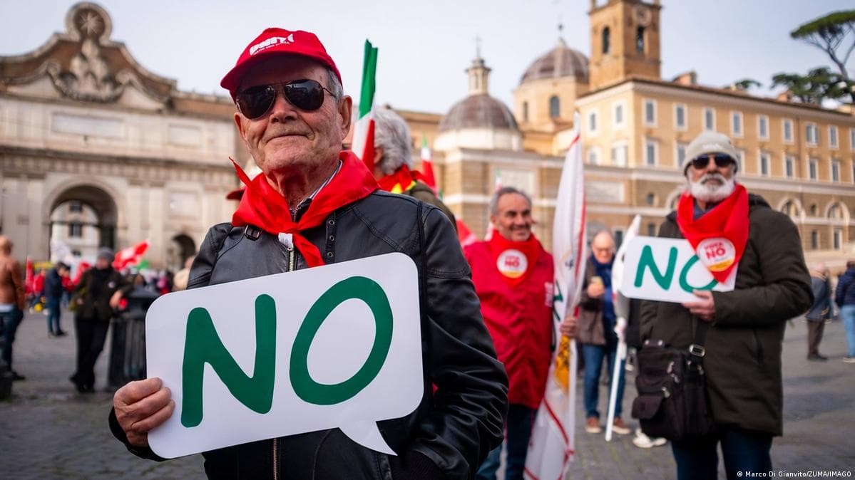 Italiyada sud tizimi islohoti referendumda rad etildi