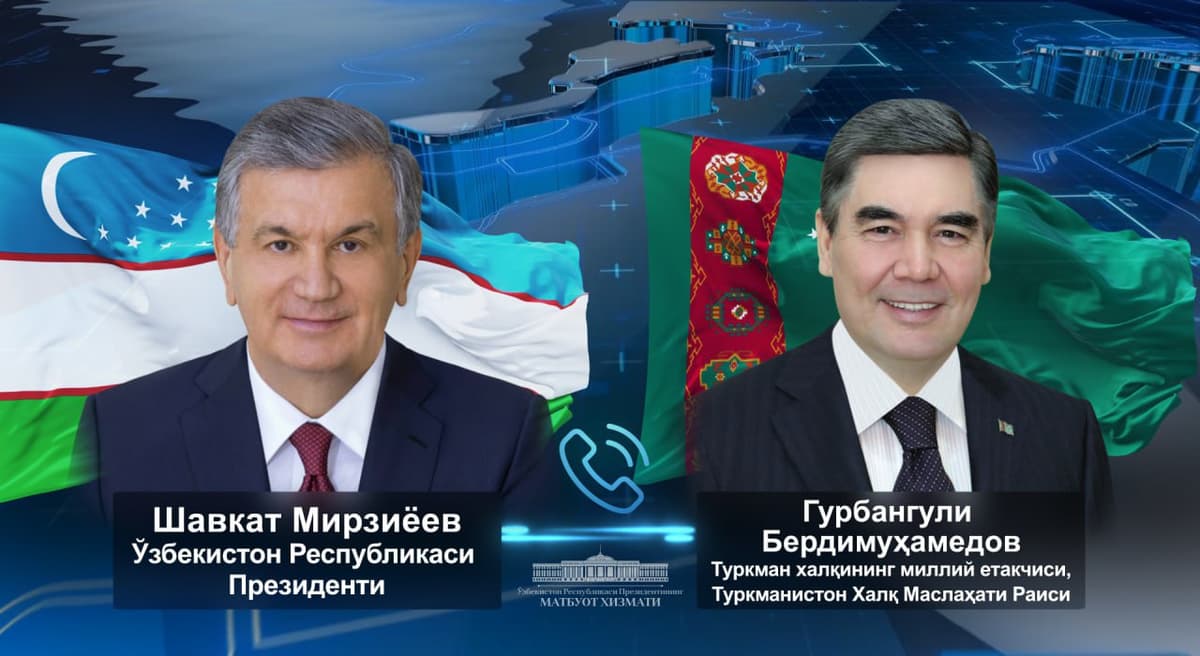 Shavkat Mirziyoyev Gurbanguli Berdimuhamedov bilan telefon orqali muloqot qildi