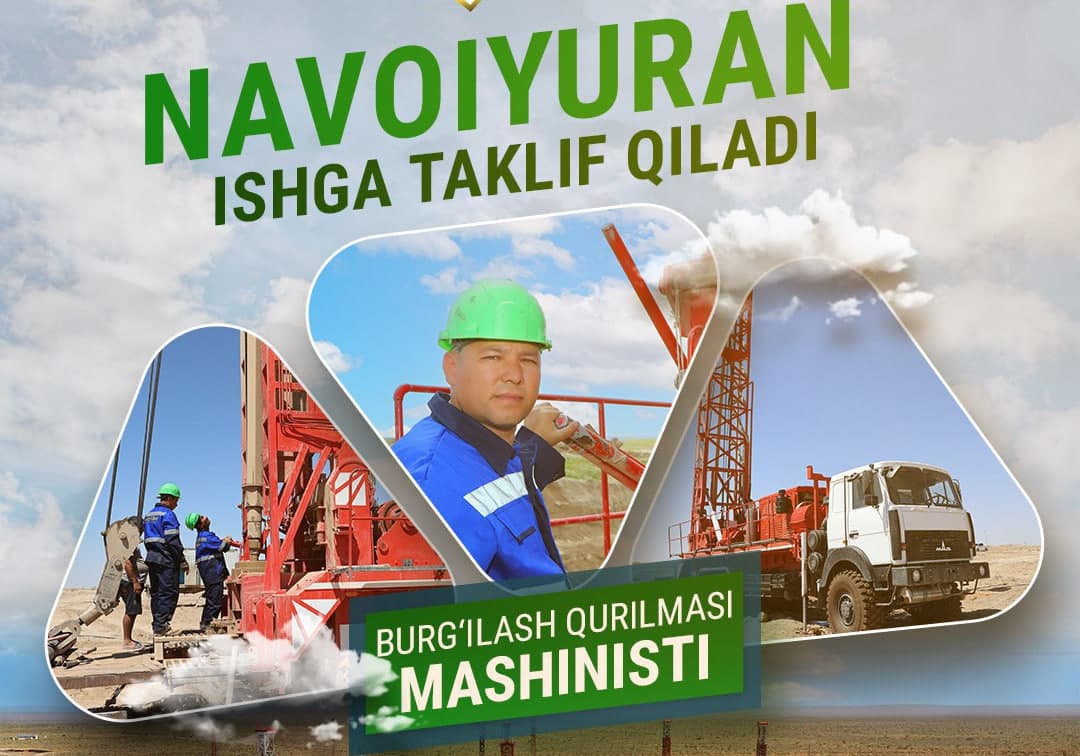 Diqqat e’lon! “Navoiyuran” davlat korxonasi ishga taklif etadi