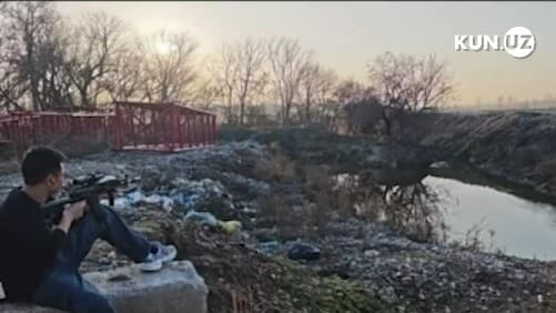 Video: Xorijlik fuqaro O‘zbekistondagi dalada avtomat ishlatdi