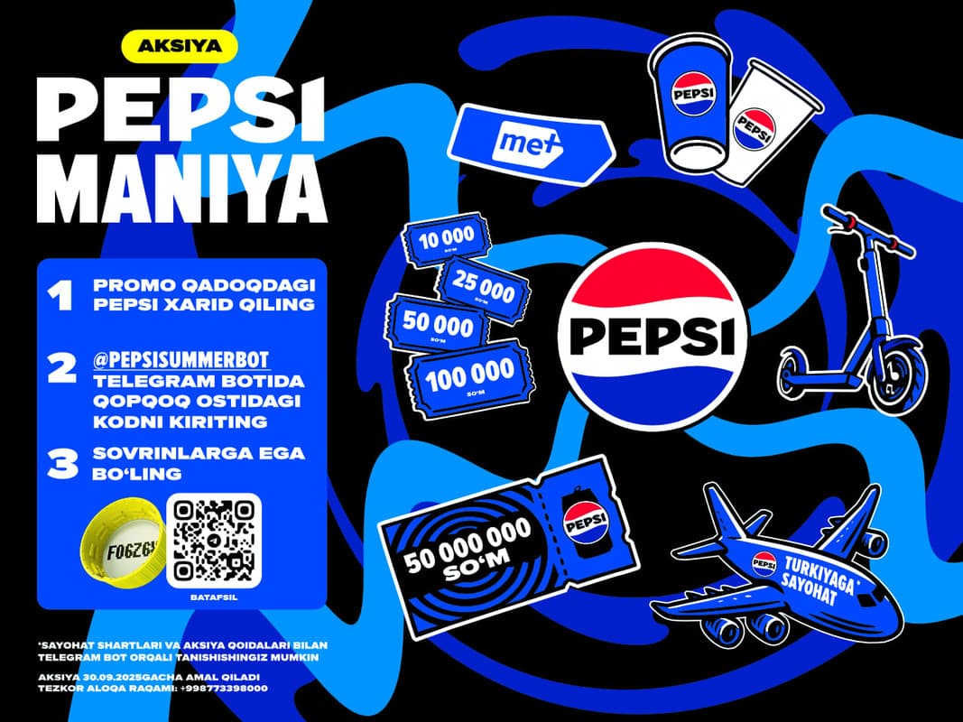 PEPSIMANIYA davom etmoqda!