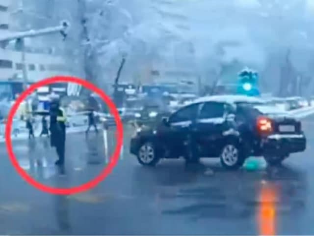 Toshkentda Lacetti haydovchisi YPX inspektorini urib yubordi