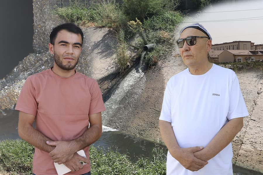 “Derazani ocholmayapmiz” - Oltiariqda kanalizatsiya Farg‘ona kanaliga oqizilyapti