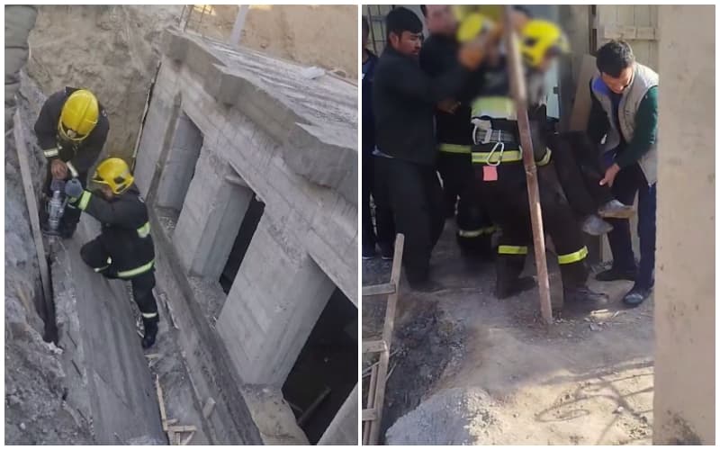 Toshkentda qutqaruvchilar beton plitasi ostida qolgan fuqaro hayotini saqlab qoldi