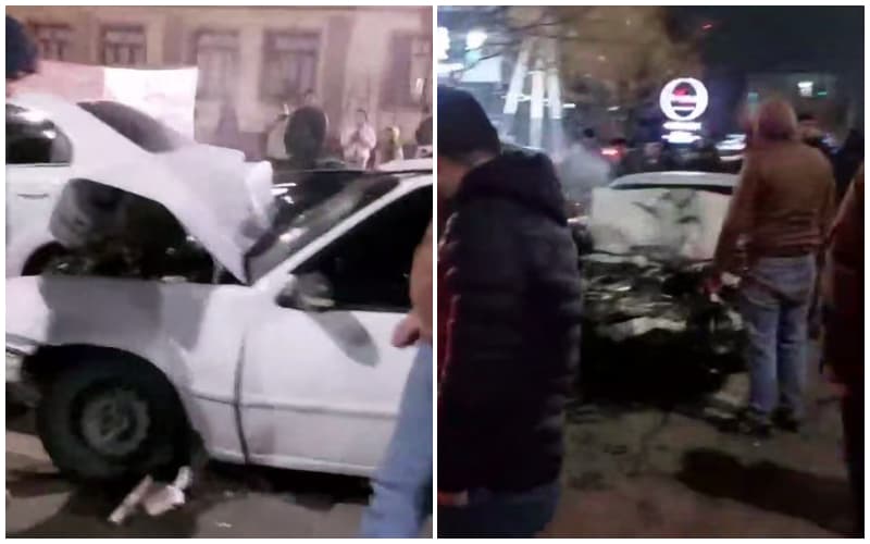 Nurafshon ko‘chasida uchta avtomobil ishtirokida YTH qayd etildi