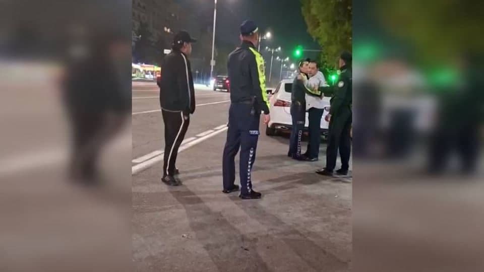 Toshkentda mast haydovchi ichki ishlar xodimini urdi