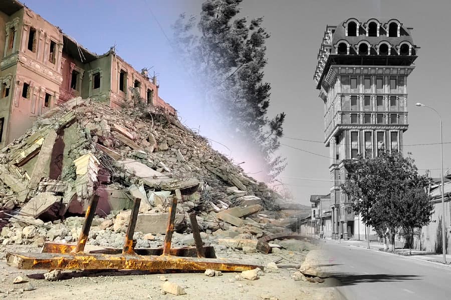 Samarqanddagi 12 qavatli “qo‘ziqorinsimon” bino buzib tashlandi