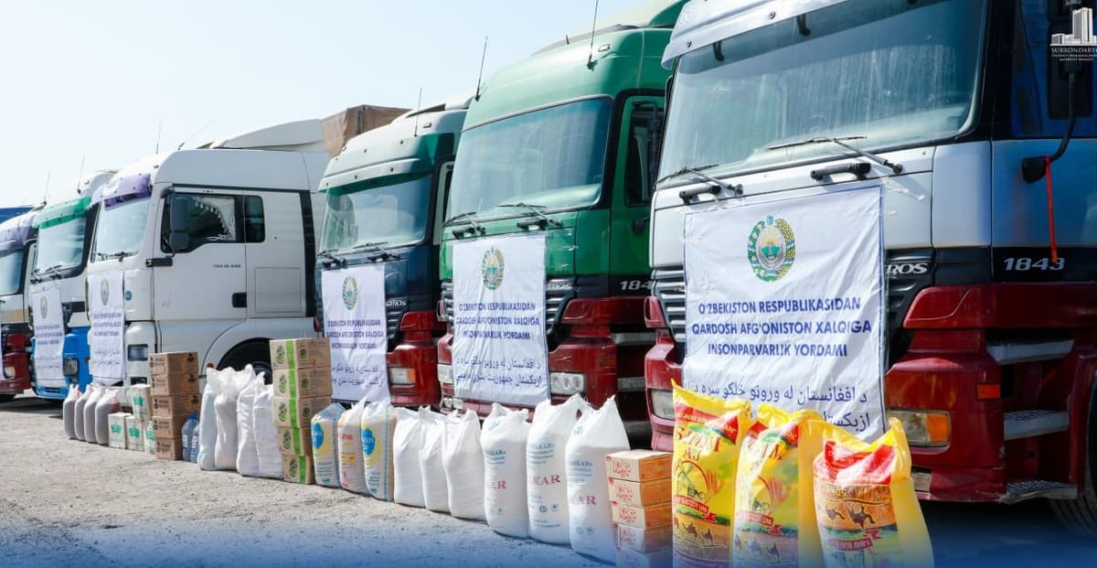 O‘zbekiston zilziladan jabrlangan Afg‘onistonga insonparvarlik yordami yubordi