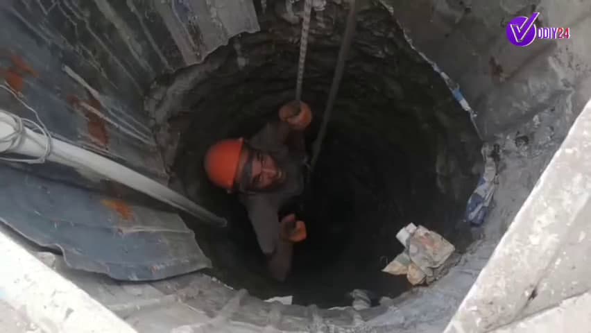 40 metrli quduq tubida qolib ketgan fuqaro qutqarildi