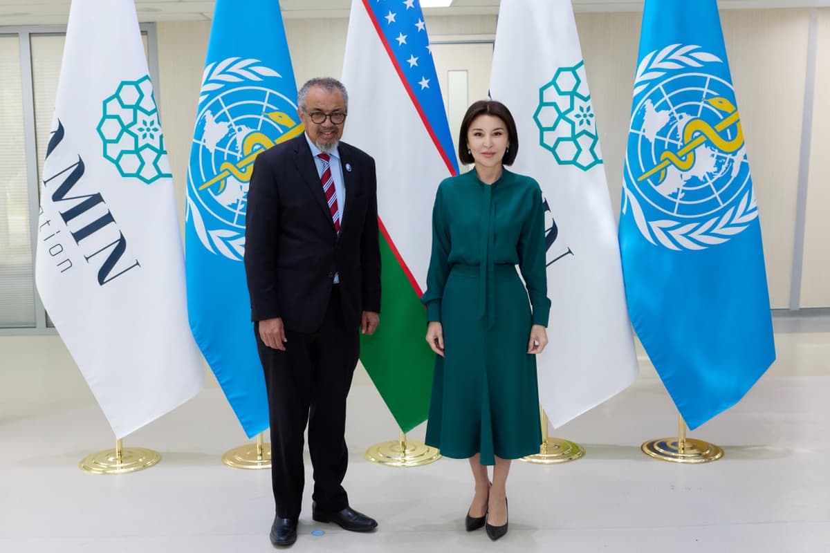 WHO chief praises Uzbekistan’s first lady for leadership in childhood cancer care