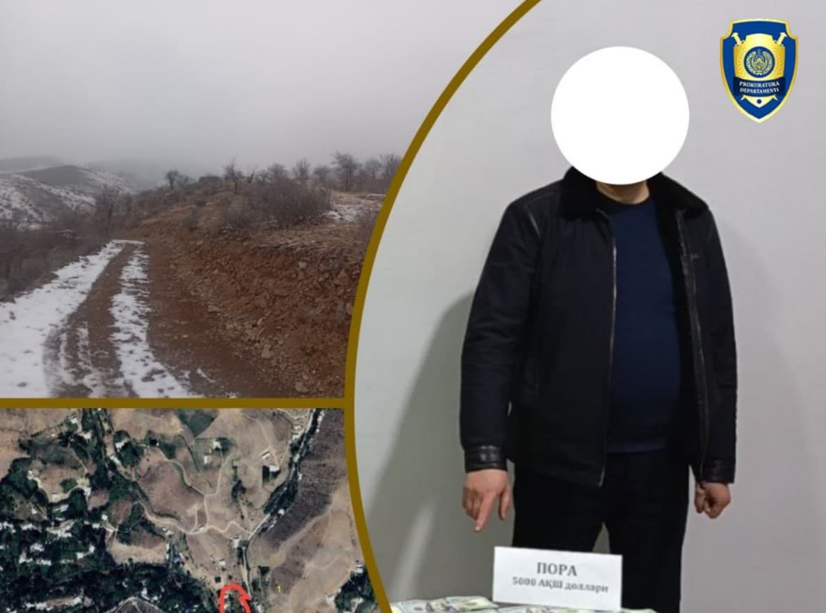 Namanganda yer rasmiylashtirishni va’da qilgan o‘rmon xo‘jaligi mas’ullari va kadastr mutaxassisi ushlandi
