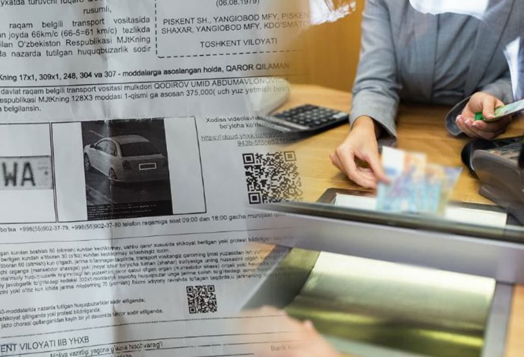 Piskentda bank kassiri haydovchilar to‘lagan jarimani o‘zlashtirib yuborgani ma’lum bo‘ldi
