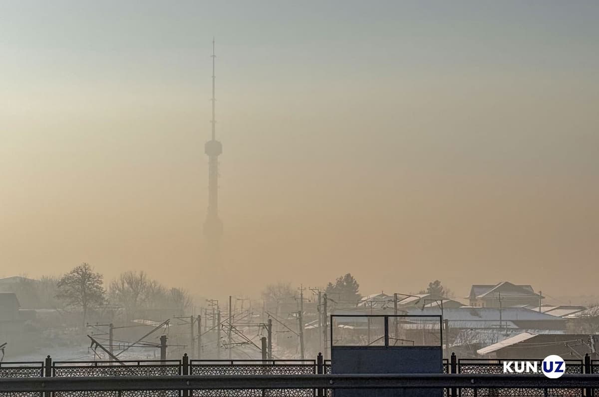 Toshkent atmosferasida PM2,5 ifloslanishi xavfli darajada qayd etildi