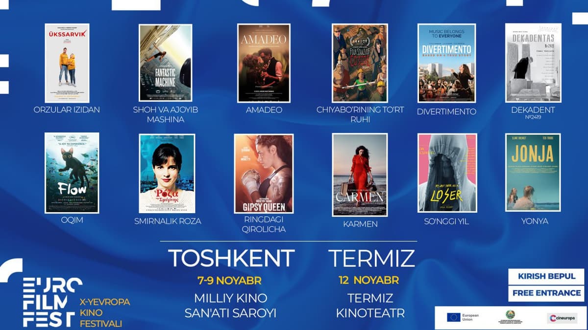 Yevropa ittifoqi O‘zbekistonda kinofestival o‘tkazadi