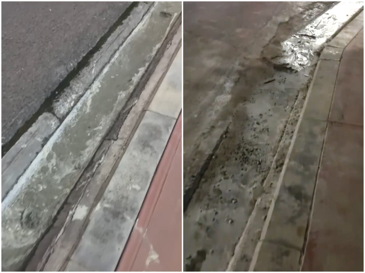 Toshkentda ko‘cha bo‘yidagi drenaj ariqchasi beton bilan to‘ldirib tashlandi
