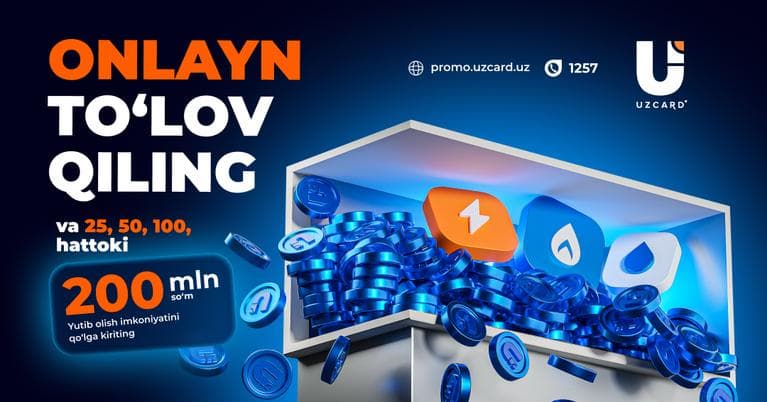 UZCARD “Omad mavsumi” aksiyasini uzaytiradi va 1 milliard so‘mlik sovrin jamg‘armasi bilan ikkinchi mavsumni e’lon qiladi!