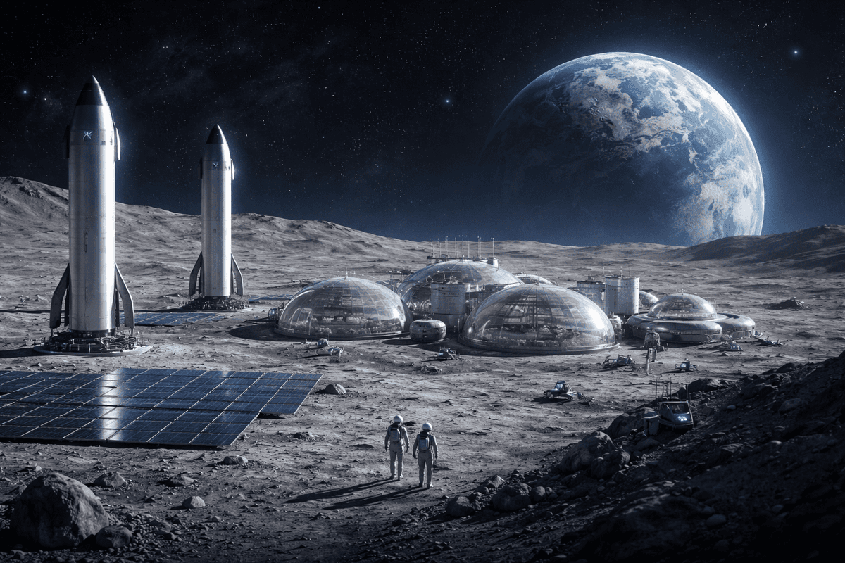 Ilon Mask endi Mars emas, Oyda shahar yaratish ustuvor ekanini aytdi